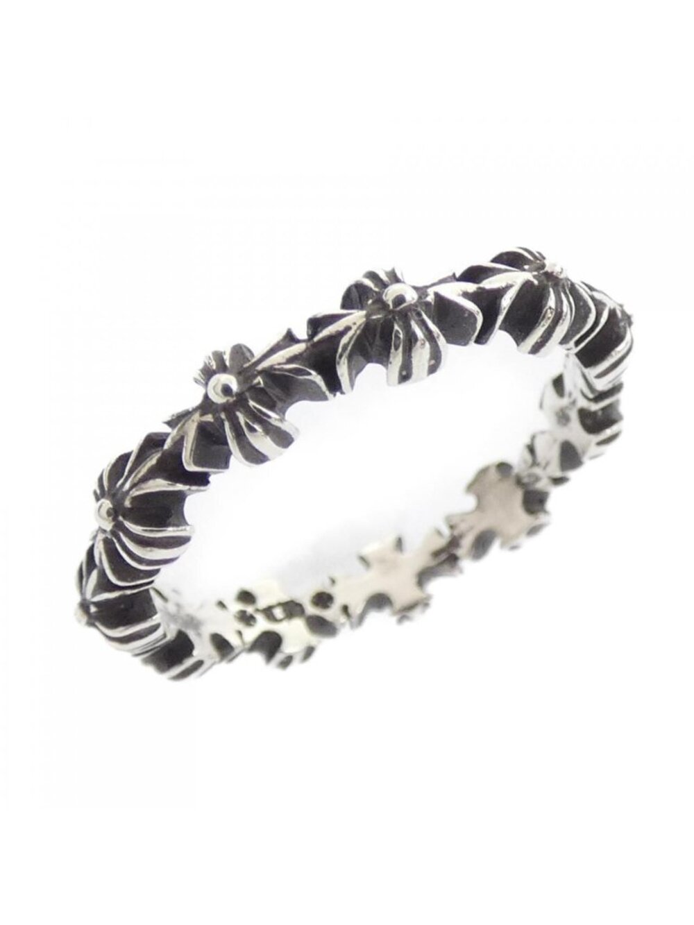 Chrome Hearts Tiny CH Pls Band Ring - Picture 1 of 6